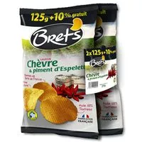 Mängden socker i Chips saveur chèvre & piment d'Espelette