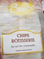 Mängden socker i Chips rôtisserie au sel de guérande