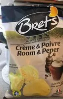 Mängden socker i Chips crème poivre