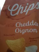 Mängden socker i Chips saveur oignon cheddar