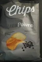 Mängden socker i Chips saveur poivre