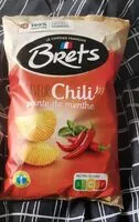 Mängden socker i Chips Brets saveur chili pointe de menthe