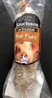 Mängden socker i Saucisson artisanal - pur porc