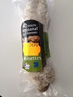 Mängden socker i Saucisson artisanal aux noisettes