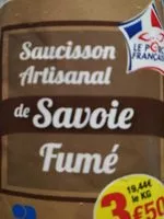 Mängden socker i Saucisson de Savoie fume