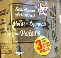 Mängden socker i Saucisson artisanal