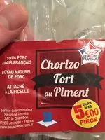 Mängden socker i Chorizo Fort au piment