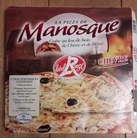 Mängden socker i Pizza de manosque, Pizza au chevre