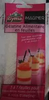 Mängden socker i Gélatine alimentaire en feuille