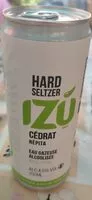 Mängden socker i Hard Seltzer IZÙ Cédrat Nèpita
