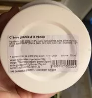 Mängden socker i Crème glacée à la vanille