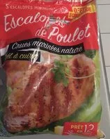 Mängden socker i Escalopes de poulet