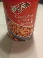 Mängden socker i Cacahuètes grillées et salées XL