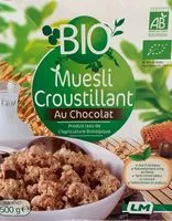 Mängden socker i Muesli croustillant au chocolat