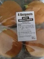 Mängden socker i 4 BEIGNETS chocolat noisette