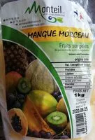 Mängden socker i Mangue morceaux surgelés