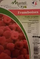 Mängden socker i Framboises surgelées