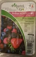 Mängden socker i Mélange de fruits rouges surgelés