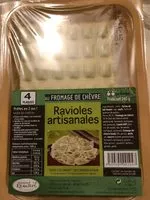 Mängden socker i Ravioles artisanales au fromage de chèvre