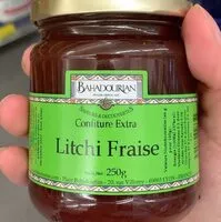 Mängden socker i Confiture Extra Litchi Fraise