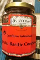 Mängden socker i Confiture artisanale Fraise Basilic Combava