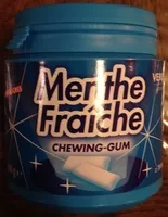 Mängden socker i Menthe fraîche chewing-gum