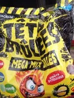 Mängden socker i Têtes Brûlées Mega Mix Billes