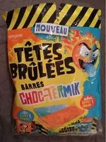 Mängden socker i Têtes Brulées / Barres Choc-Termik
