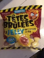 Mängden socker i Têtes brûlées Jelly goût Cola