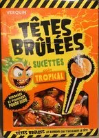 Mängden socker i Têtes Brûlées Sucettes Goût Tropical