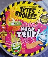 Mängden socker i Têtes brûlées Méga Teuf