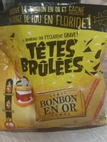 Mängden socker i Têtes brûlées bonbon en or