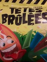 Mängden socker i Tête brûlées barre