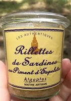 Mängden socker i Rillettes de sardines au piment d espelette