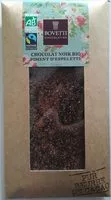 Mängden socker i Chocolat noir bio piment d'Espelette