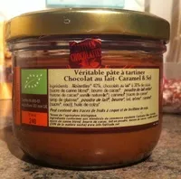 Mängden socker i Pâte à tartiner Bio sans huile de palme, sans gluten