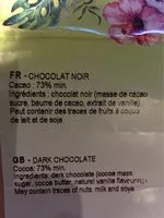 Mängden socker i Bovetti Organic Belgian Dark Chocolate Bar 73% Cocoa,100