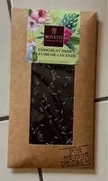 Mängden socker i Dark chocolate with lavender flowers