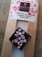 Mängden socker i Chocolat noir avec inclusions de cœurs en sucre