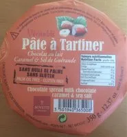 Mängden socker i Pâte à tartiner Chocolat au lait Caramel & Sel de Guérande