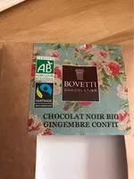 Mängden socker i Chocolat noir bio Gingembre confit