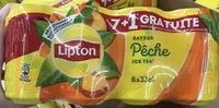 Mängden socker i Lipton Ice Tea saveur pêche 7 x 33 cl + 1 offerte