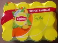Mängden socker i Lipton Ice Tea saveur pêche format familial 12 x 33 cl