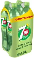 Mängden socker i 7UP Free saveur citron & citron vert format familial lot de 4 x 1,5 L