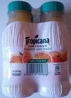 Mängden socker i Tropicana Orange avec pulpe 4 x 25 cl