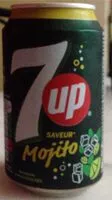 Mängden socker i 7UP saveur mojito citron vert & menthe 33 cl