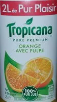 Mängden socker i Tropicana pure premium orange avec pulpe
