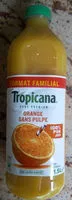 Mängden socker i Tropicana 100% oranges pressées sans pulpe format familial 1,5 L