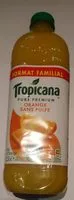 Mängden socker i Tropicana orange sans pulpe pet format familial lot de 2x1,5l