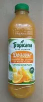Mängden socker i Tropicana Douceur orange avec pulpe 1 L